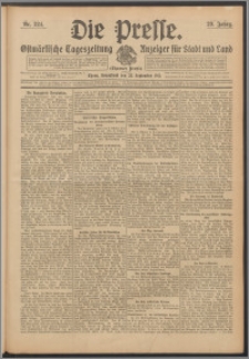 Die Presse 1911, Jg. 29, Nr. 224 Zweites Blatt, Drittes Blatt
