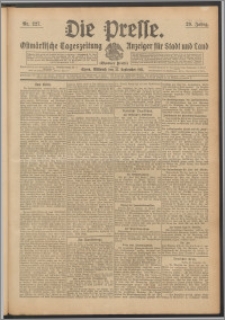 Die Presse 1911, Jg. 29, Nr. 227 Zweites Blatt, Drittes Blatt, Viertes Blatt