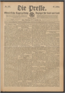 Die Presse 1911, Jg. 29, Nr. 228 Zweites Blatt, Drittes Blatt