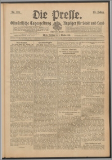 Die Presse 1911, Jg. 29, Nr. 231 Zweites Blatt, Drittes Blatt, Viertes Blatt, Fünftes Blatt, Sechstes Blatt