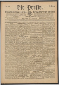 Die Presse 1911, Jg. 29, Nr. 232 Zweites Blatt, Drittes Blatt, Viertes Blatt