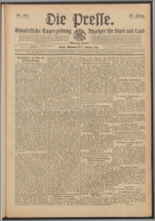Die Presse 1911, Jg. 29, Nr. 233 Zweites Blatt, Drittes Blatt, Viertes Blatt