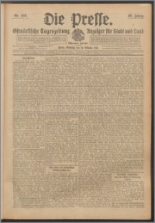 Die Presse 1911, Jg. 29, Nr. 238 Zweites Blatt, Drittes Blatt