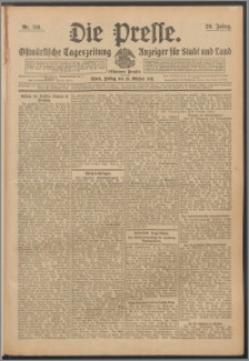 Die Presse 1911, Jg. 29, Nr. 241 Zweites Blatt, Drittes Blatt, Viertes Blatt