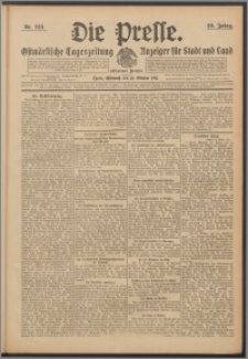 Die Presse 1911, Jg. 29, Nr. 245 Zweites Blatt, Drittes Blatt