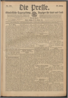 Die Presse 1911, Jg. 29, Nr. 249 Zweites Blatt, Drittes Blatt, Viertes Blatt, Fünftes Blatt