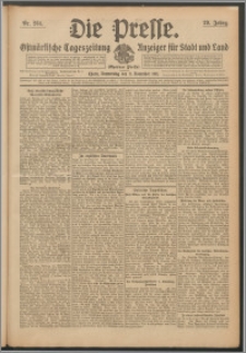 Die Presse 1911, Jg. 29, Nr. 264 Zweites Blatt, Drittes Blatt, Viertes Blatt