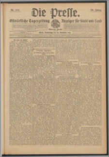 Die Presse 1911, Jg. 29, Nr. 270 Zweites Blatt, Drittes Blatt