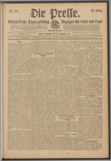 Die Presse 1911, Jg. 29, Nr. 272 Zweites Blatt, Drittes Blatt