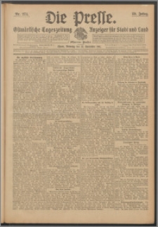 Die Presse 1911, Jg. 29, Nr. 274 Zweites Blatt, Drittes Blatt
