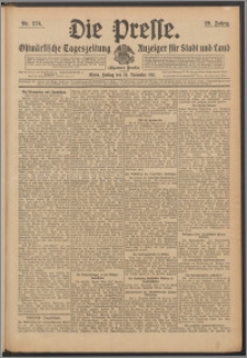 Die Presse 1911, Jg. 29, Nr. 276 Zweites Blatt, Drittes Blatt, Viertes Blatt