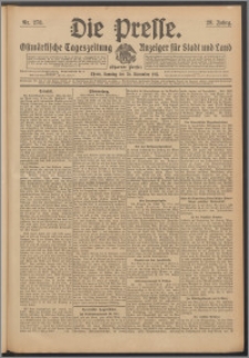 Die Presse 1911, Jg. 29, Nr. 278 Zweites Blatt, Drittes Blatt, Viertes Blatt, Fünftes Blatt