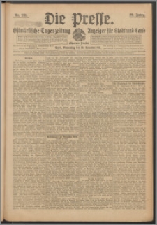 Die Presse 1911, Jg. 29, Nr. 281 Zweites Blatt, Drittes Blatt
