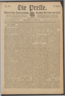 Die Presse 1911, Jg. 29, Nr. 294 Zweites Blatt, Drittes Blatt