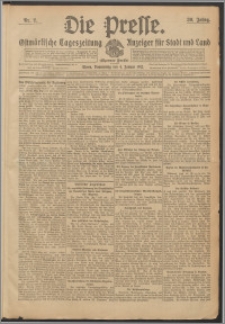 Die Presse 1912, Jg. 30, Nr. 2 Zweites Blatt, Drittes Blatt