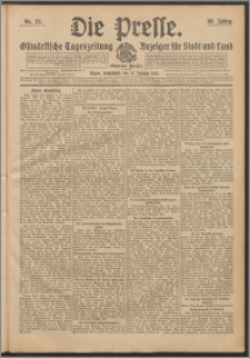 Die Presse 1912, Jg. 30, Nr. 22 Zweites Blatt, Drittes Blatt