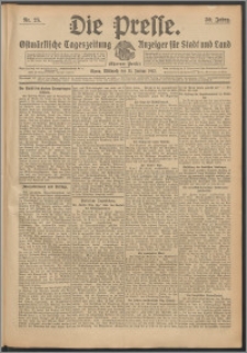 Die Presse 1912, Jg. 30, Nr. 25 Zweites Blatt, Drittes Blatt