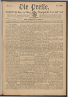 Die Presse 1912, Jg. 30, Nr. 44 Zweites Blatt, Drittes Blatt