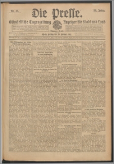 Die Presse 1912, Jg. 30, Nr. 45 Zweites Blatt, Drittes Blatt