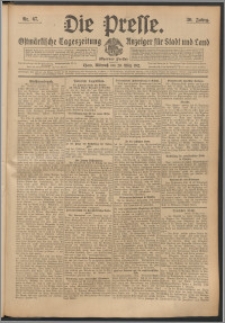 Die Presse 1912, Jg. 30, Nr. 67 Zweites Blatt, Drittes Blatt