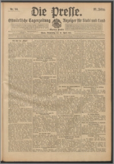 Die Presse 1912, Jg. 30, Nr. 90 Zweites Blatt, Drittes Blatt, Viertes Blatt