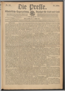 Die Presse 1912, Jg. 30, Nr. 185 Zweites Blatt, Drittes Blatt