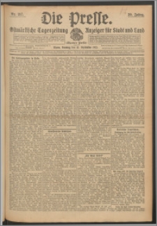 Die Presse 1912, Jg. 30, Nr. 217 Zweites Blatt, Drittes Blatt, Viertes Blatt