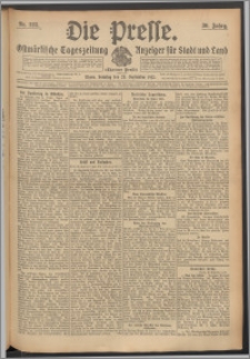 Die Presse 1912, Jg. 30, Nr. 223 Zweites Blatt, Drittes Blatt, Viertes Blatt