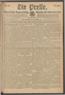Die Presse 1912, Jg. 30, Nr. 270 Zweites Blatt, Drittes Blatt