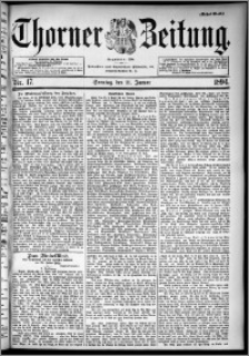 Thorner Zeitung 1894, Nr. 17 Erstes Blatt