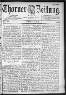 Thorner Zeitung 1894, Nr. 76 Erstes Blatt