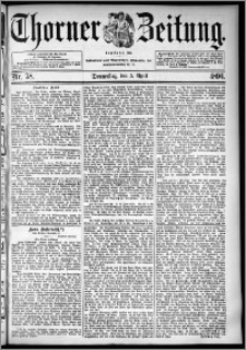 Thorner Zeitung 1894, Nr. 78 Erstes Blatt