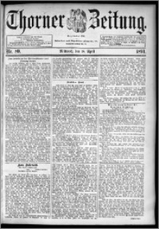 Thorner Zeitung 1894, Nr. 89