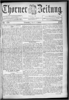 Thorner Zeitung 1894, Nr. 238