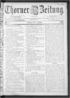 Thorner Zeitung 1895, Nr. 5 Zweites Blatt