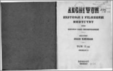 Archiwum Historii i Filozofii Medycyny 1925 t.2 z.1