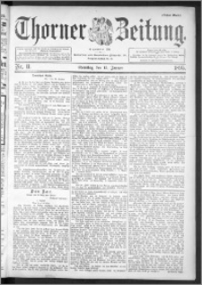 Thorner Zeitung 1895, Nr. 11 Erstes Blatt