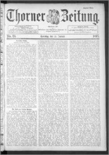 Thorner Zeitung 1895, Nr. 23 Zweites Blatt