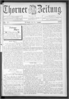 Thorner Zeitung 1895, Nr. 25