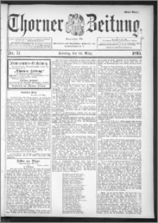 Thorner Zeitung 1895, Nr. 71 Erstes Blatt