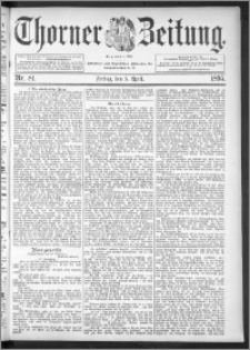 Thorner Zeitung 1895, Nr. 81