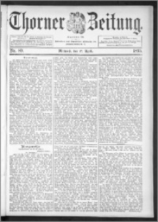 Thorner Zeitung 1895, Nr. 89