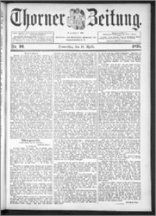 Thorner Zeitung 1895, Nr. 90