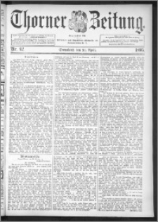 Thorner Zeitung 1895, Nr. 92