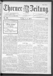 Thorner Zeitung 1895, Nr. 99 Erstes Blatt