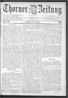 Thorner Zeitung 1895, Nr. 100 + Extra-Beilage