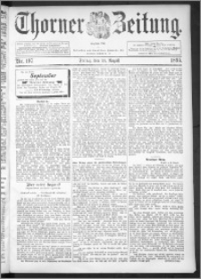 Thorner Zeitung 1895, Nr. 197