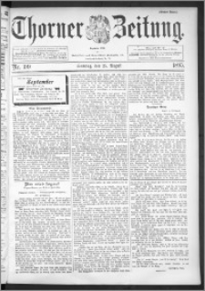 Thorner Zeitung 1895, Nr. 199 Erstes Blatt