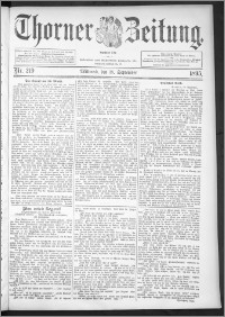 Thorner Zeitung 1895, Nr. 219