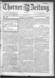 Thorner Zeitung 1895, Nr. 229 Erstes Blatt